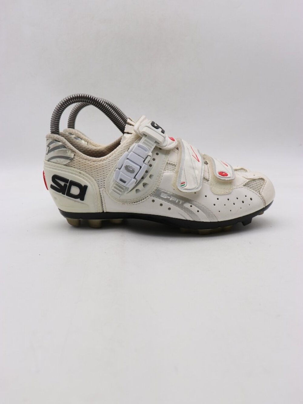 Sidi S-Fit Women's Size EU 38 Road Cycling Shoes White/Red Leather 3-Bolt
